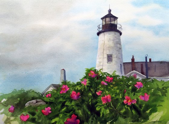 Sailor's Valentine - Pemaquid Point Light - Lighthouse - Lighthouse painting