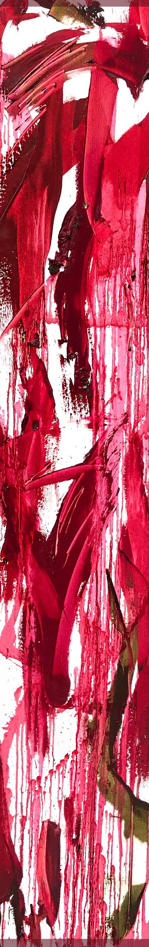 "blood + roses + bourbon char" Art of Taste Contemporary Art by Abstract Expressionist Penelope Moore by Penelope Moore