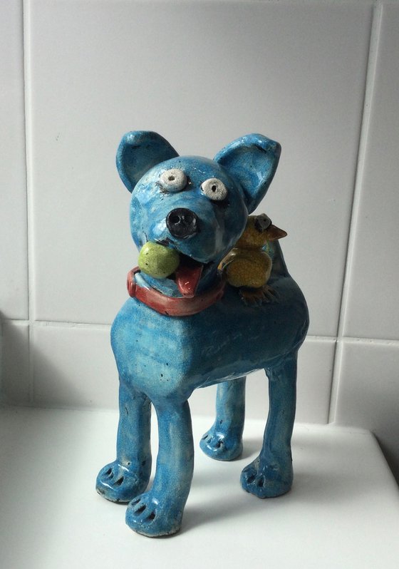 Happy Blue Dog