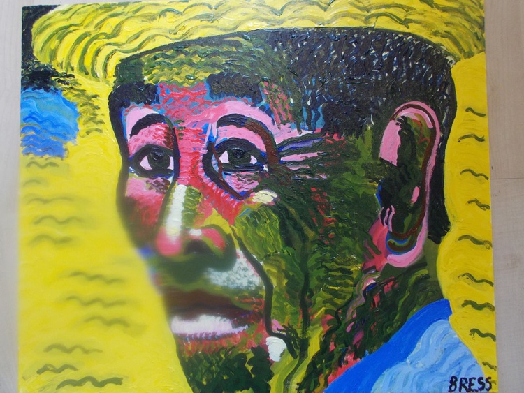 Chinese Man Acrylic Painting By Paul Bress Artfinder