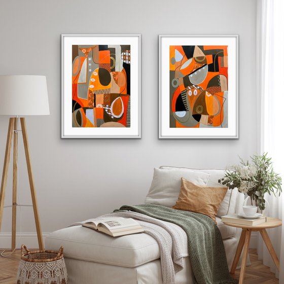 Pumpkin Spice (Diptych)