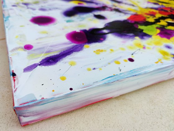 Violet Honeyday; Abstract Floral Landscape