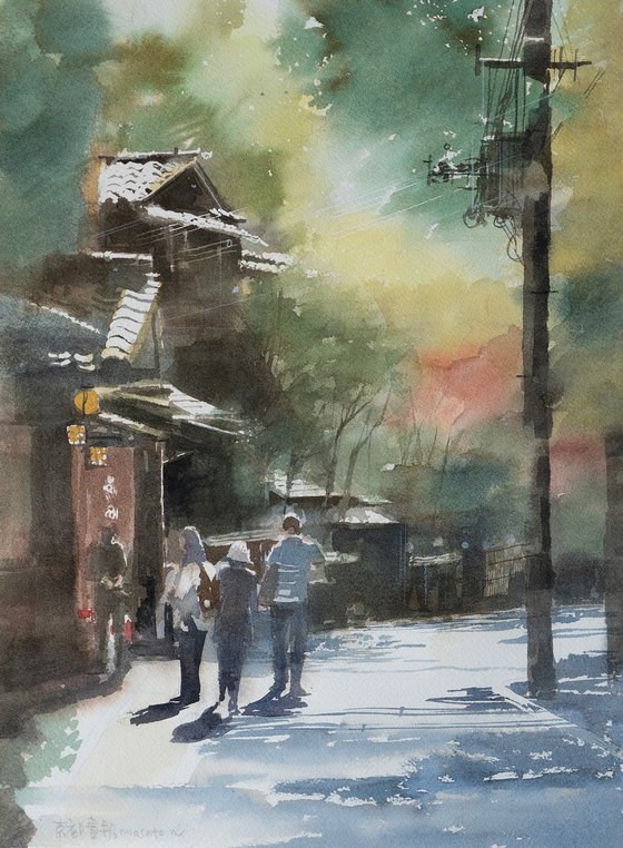 Sunlight and Shadows in Kibune, Kyoto