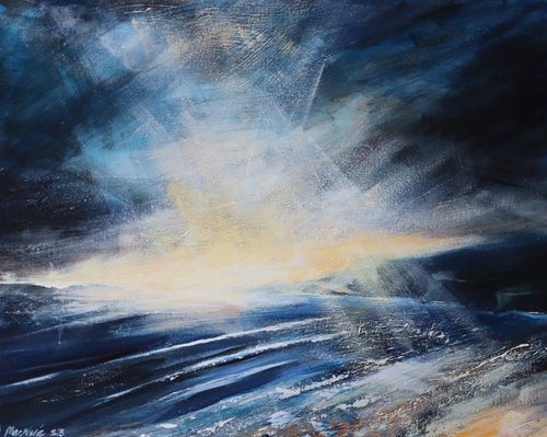 Sunlight on Duntulm Bay by Ian macphie