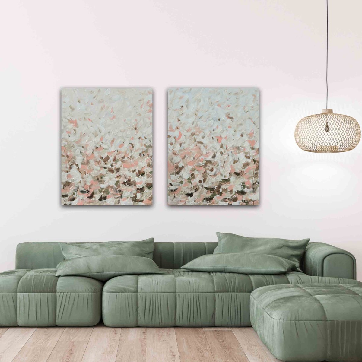 Abstract Botanical Acrylic Painting By Ivana Gigovic, 24 X 30, It