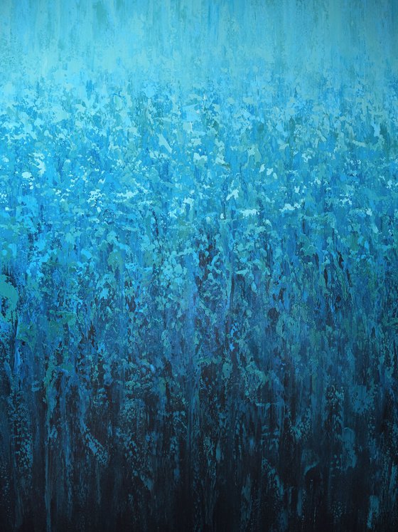 Cascading Blues - Color Field
