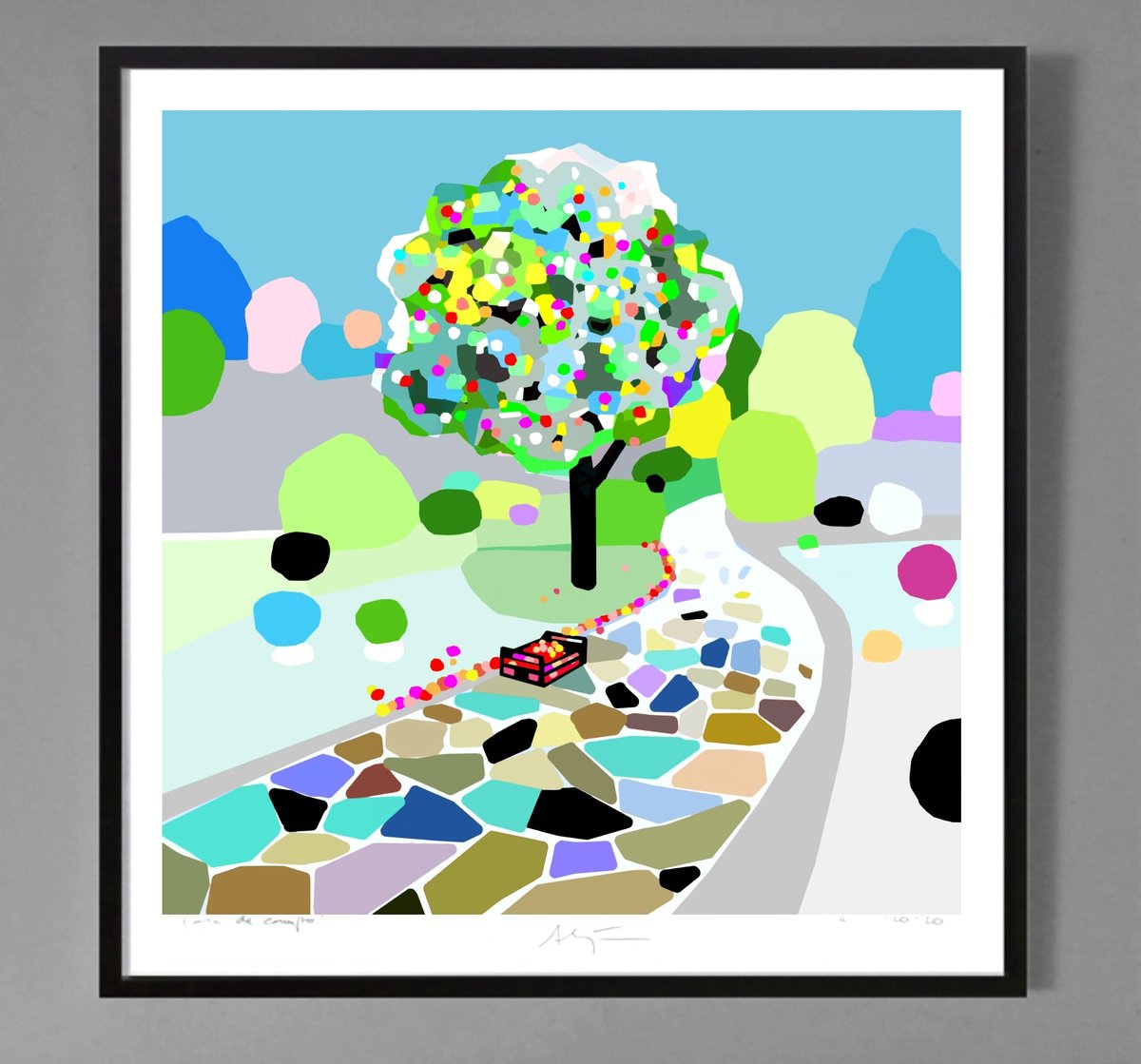 Giclee Print , Apples By Alejos, 17 X 17, Artwork For Sale On Artfinder