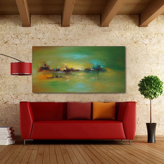 The Time Travelers, Abstract Landscape Painting