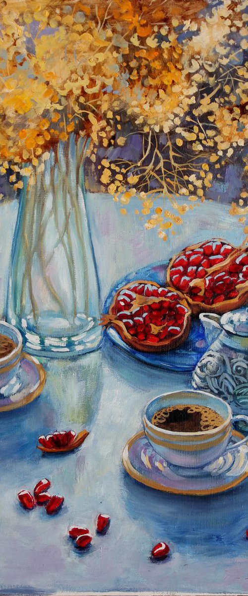 Warm autumn coffee. by Elina Vetrova