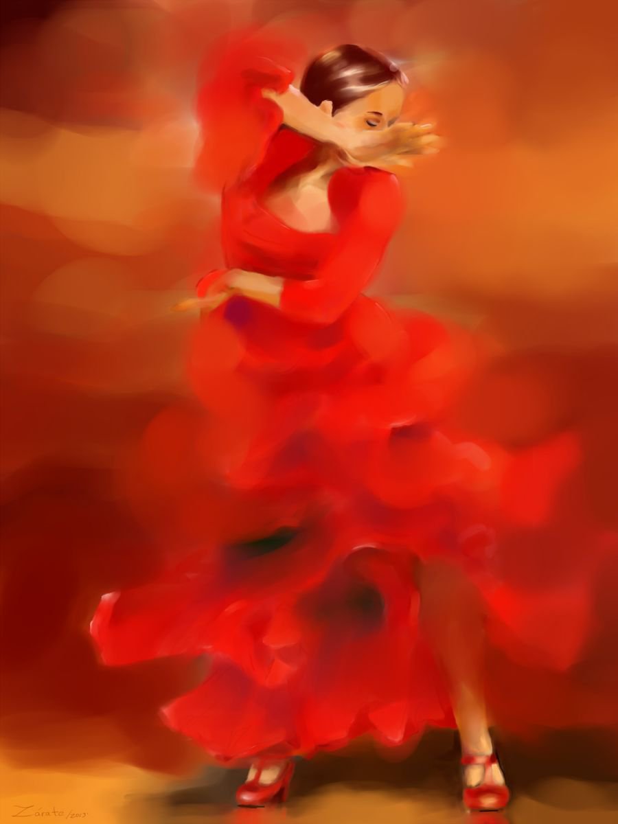 Flamenco Dancer by Susana Zarate