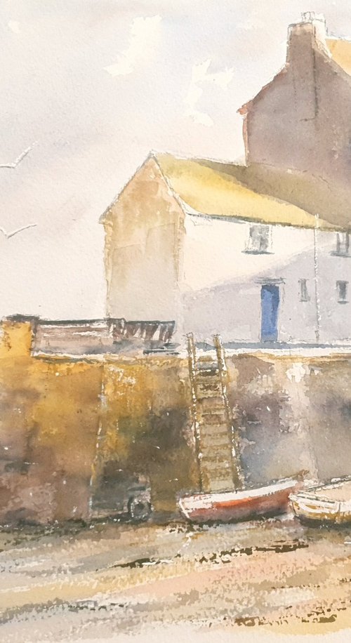 Polperro Harbour by Charles Pierson