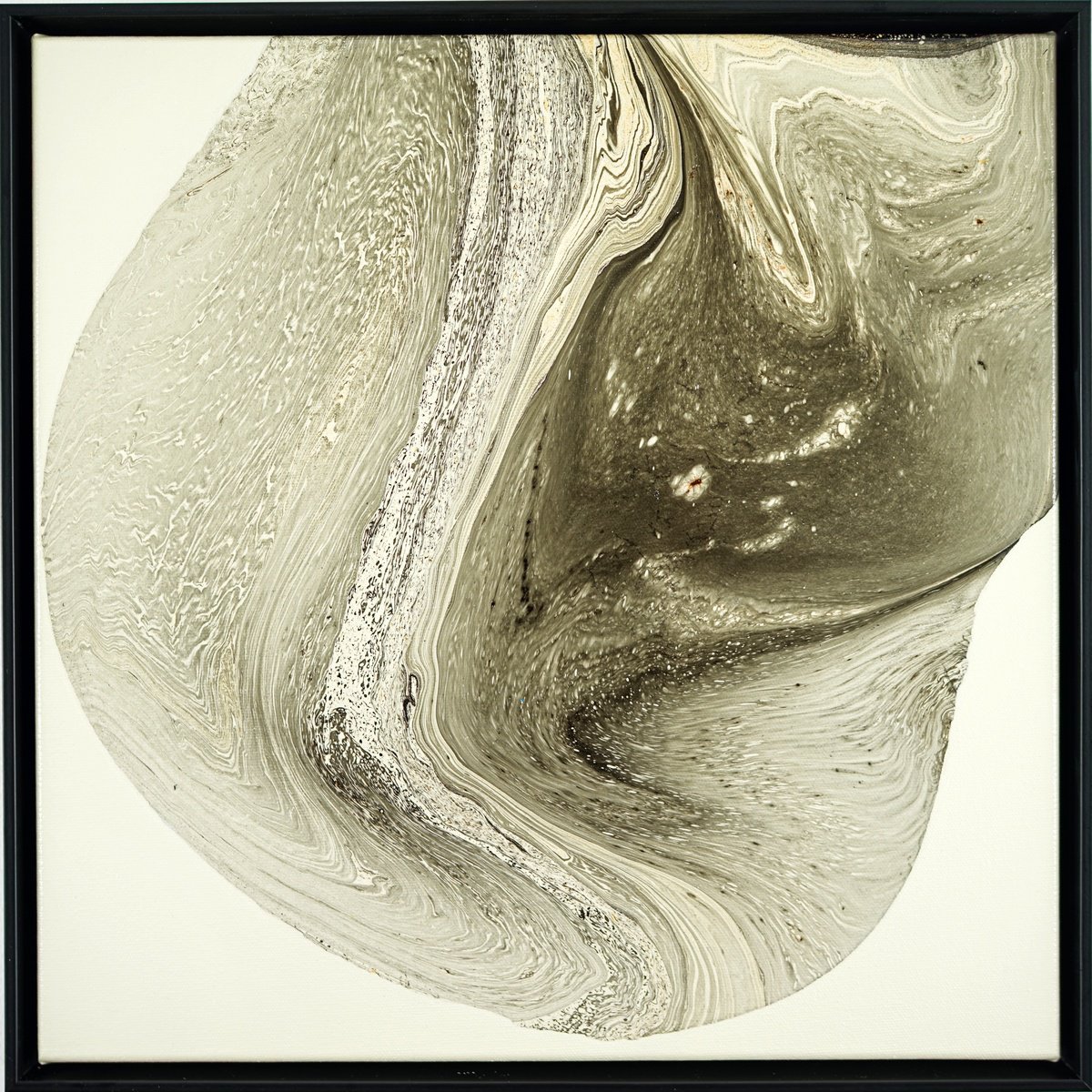 Abstract Oil Painting By Fintan Whelan, 17 X 17, Delicate World, Original Artwork