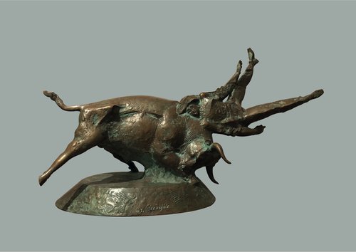Rodeo  (21x35x13cm, bronze) by Grigor Darbinyan