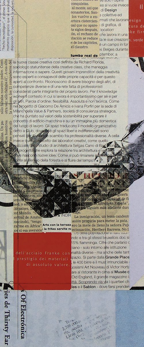 Collage_07_30x30_The swimmer by Manel Villalonga