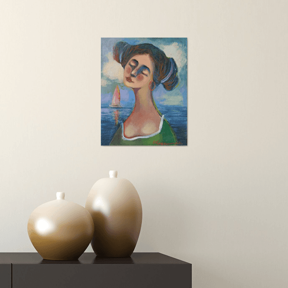 Girl portrait-3 (24x30cm ,oil/canvas)