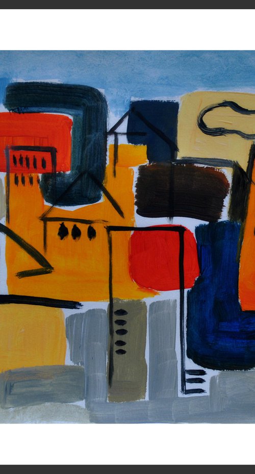 Paysage urbain.Abstraction 1 by Pierre-Yves Beltran