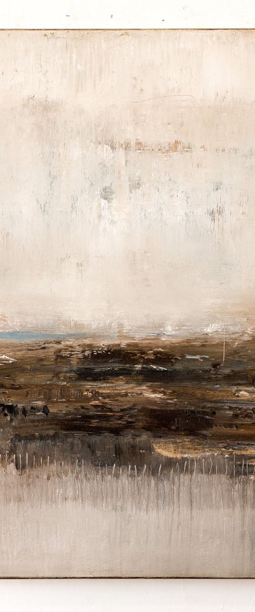 Brown abstract painting DH207 by Radek Smach