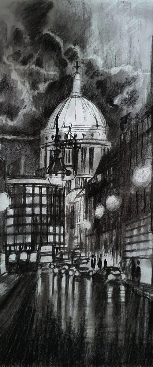 ST.PAUL'S FROM LUDGATE HILL by Nicolas GOIA