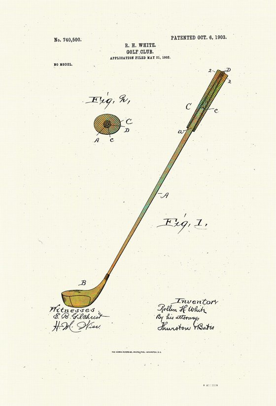 Golf Club Patent 1903