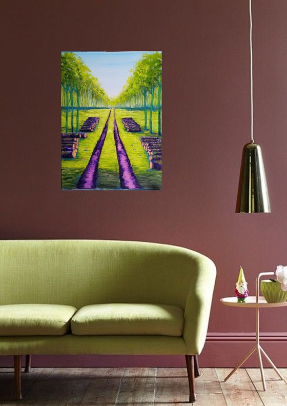 The woods  - after Hockney inspired