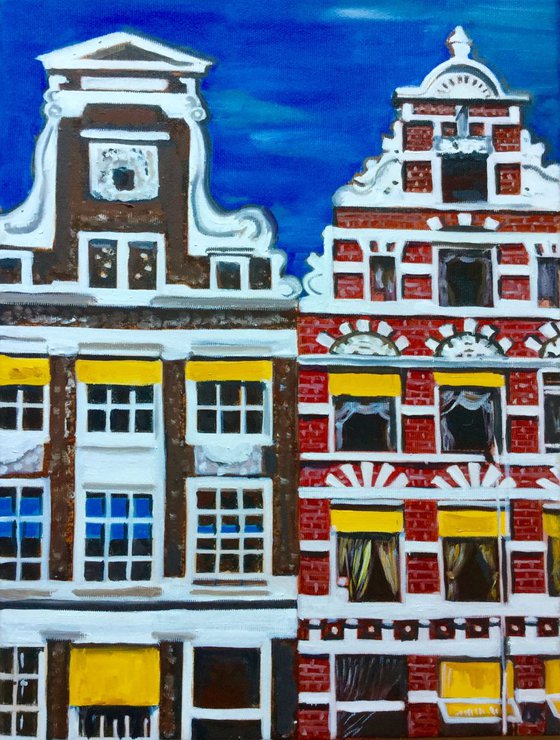 Amsterdam . House in Holland. Dutch style