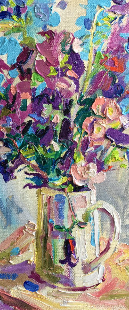 Delphinium in a Vase by Ole Karako