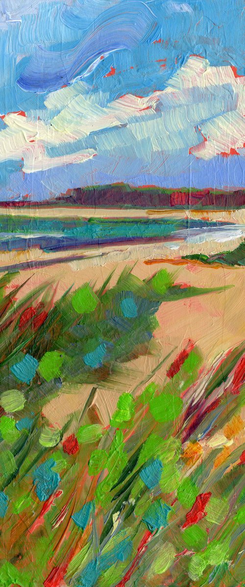 Norfolk Beach Brancaster by Mary Kemp