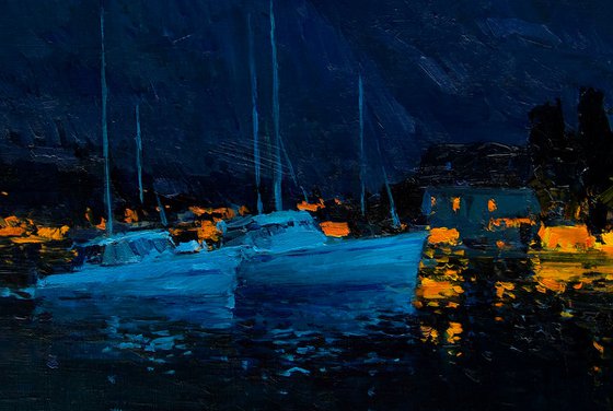 Night in the Bay of Kotor