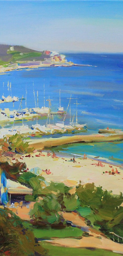 Above the Blue Bay by Alisa Onipchenko-Cherniakovska
