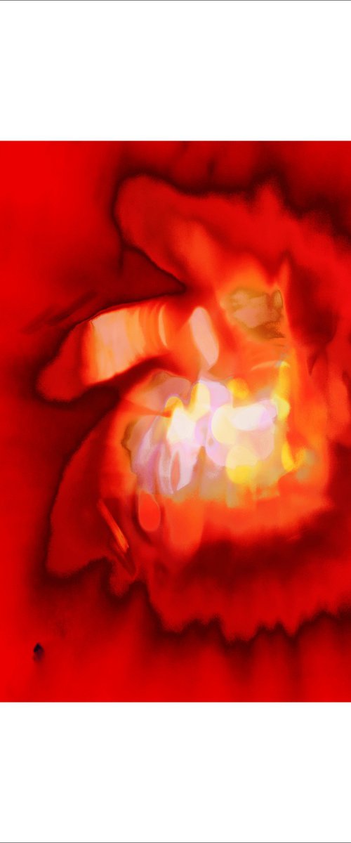 China Town Night (Red Yellow) Soho London by Paul Harrison