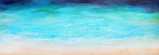 Waterfront (beach / waters edge style, textured abstract painting)