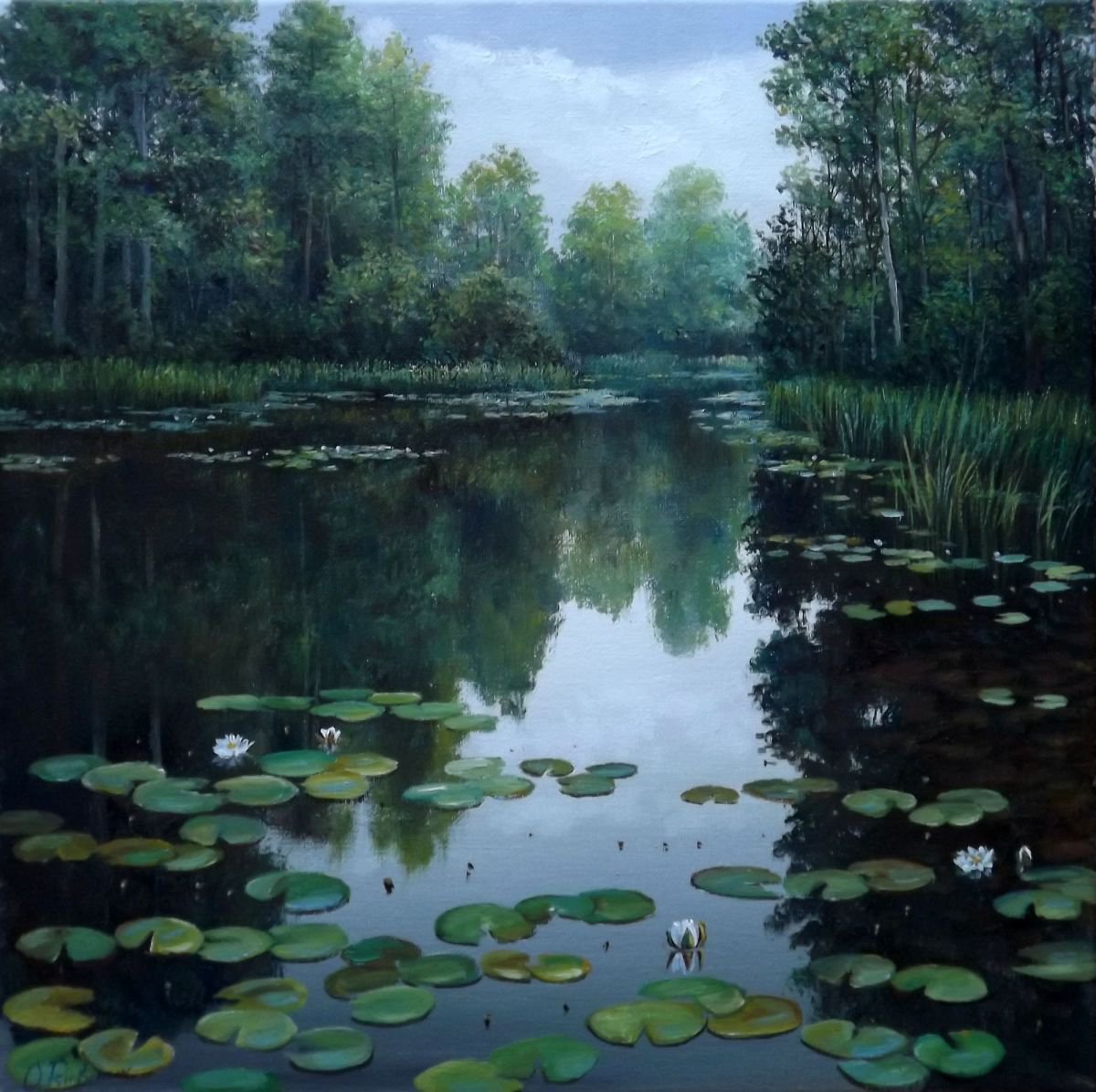 Calm Creek Oil painting by Oleg Riabchuk | Artfinder