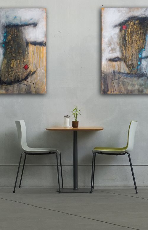 The Molting (Diptych) by Daniel Stroup