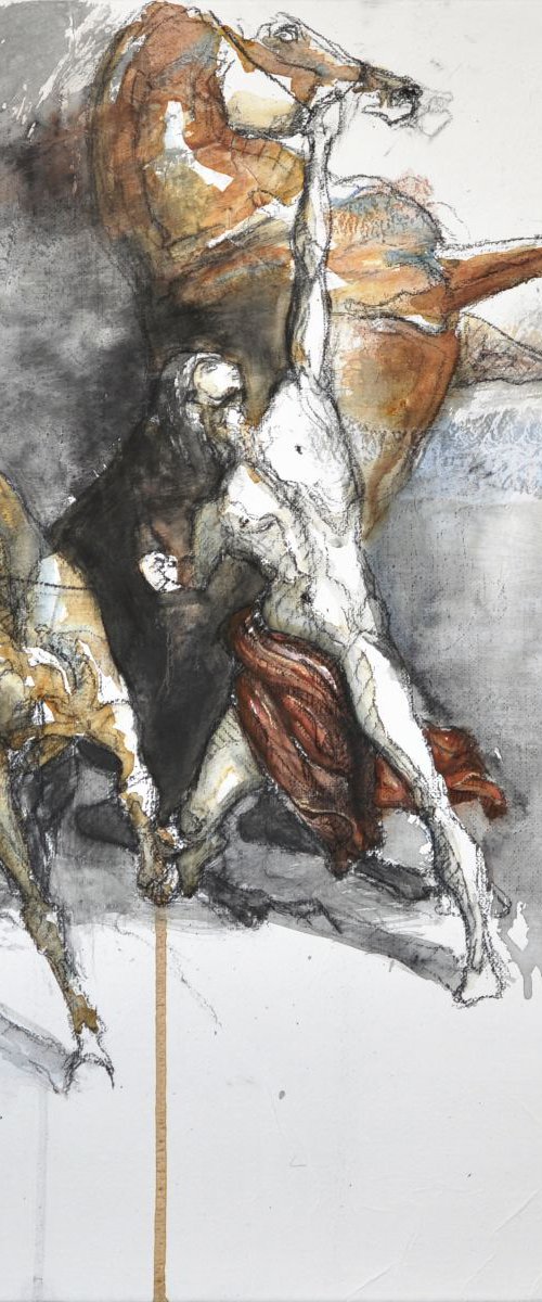 Xanthe and Balios by Benedicte Gele