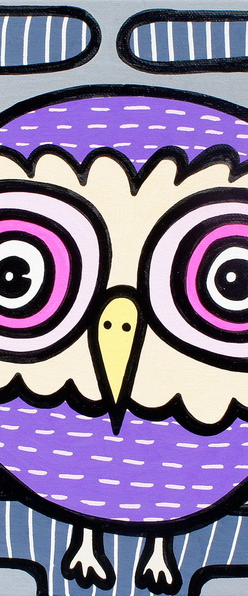 A Purple Owl by Kev Munday