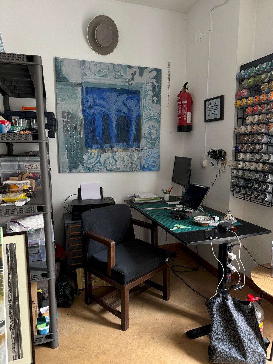 Organic Botanical Oil Painting By Mykhailo Korobkov, 47 X 47", Night, Original Artwork