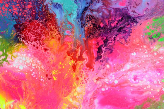 Flowing Energy 62 - Large Colorful Abstract