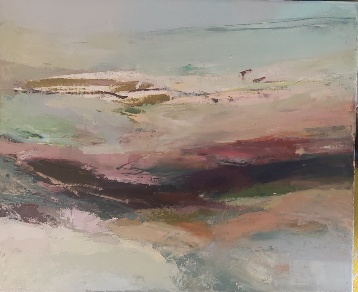 Expressive Abstract Oil Painting By Viktoria Shvoren, 24 X 20", Venus 2, Original Artwork