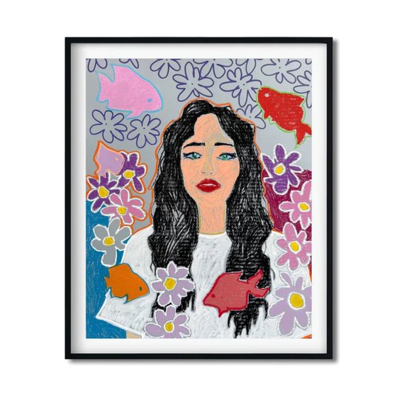 She Dreams in Color and Water