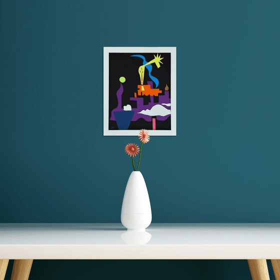 winter comes calmly at night