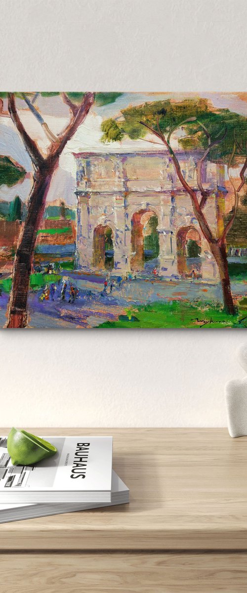 Triumphal Arch . Rome by Helen Shukina