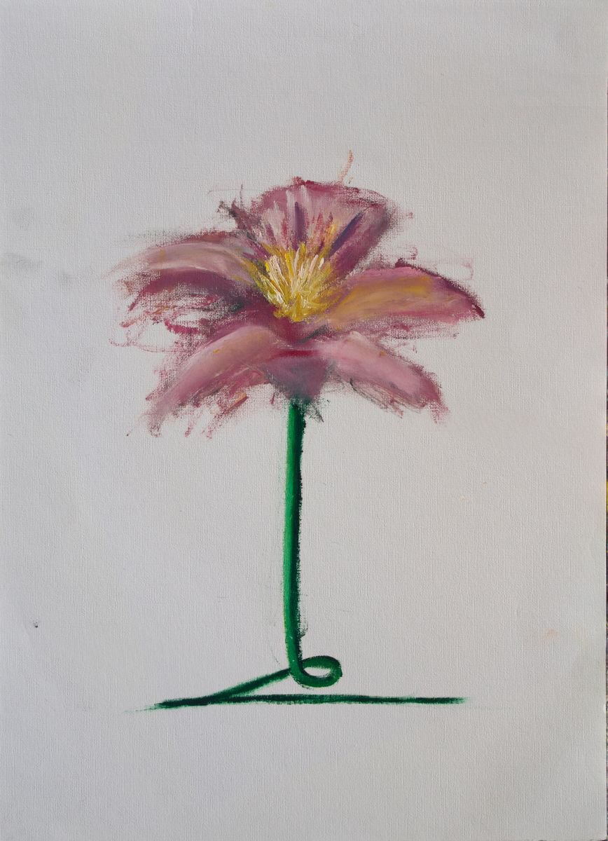 Flower Painting Flower Sketch Flower Drawing Oil On Paper by Ryan  Louder