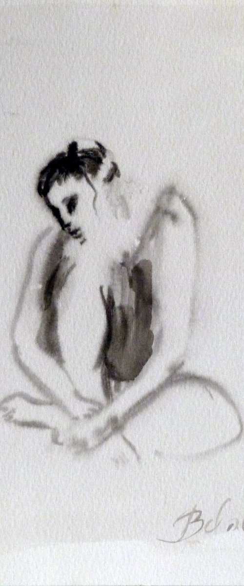 Woman 4, 24x32 cm by Frederic Belaubre