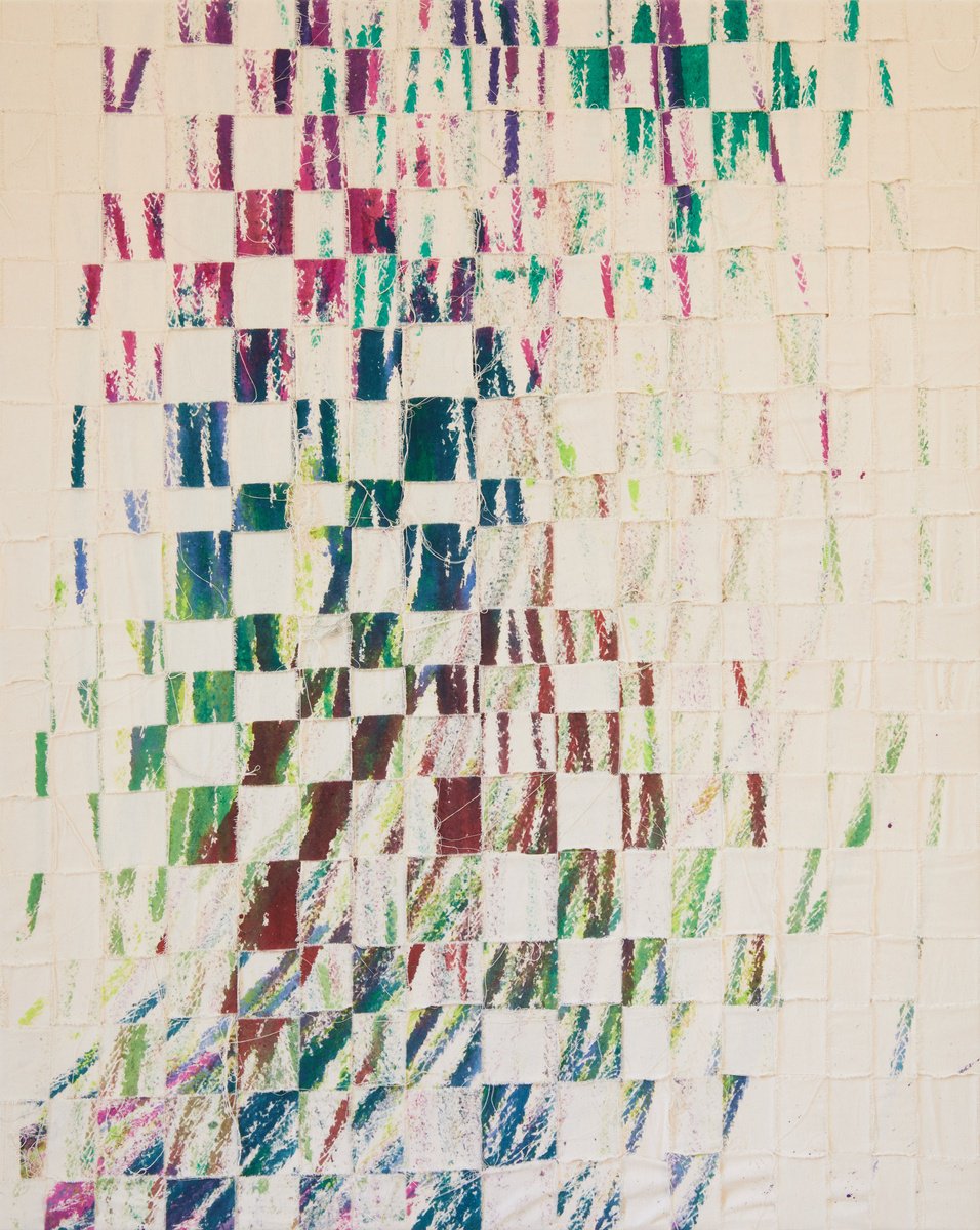 Imprints / Green Pink Blue Yellow Brown By Simon Findlay, 47 X 59, Artwork For Sale On Artfinder