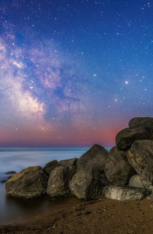 'The Milky Way During Astronomical Twilight' Milky Way Giclée Fine Art Print by Chad Powell