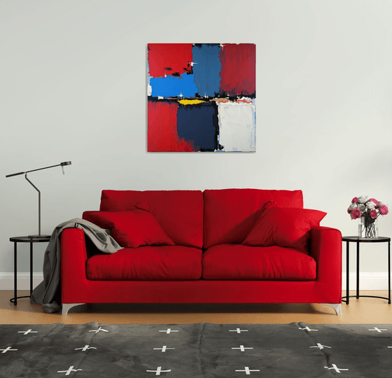 Abstraction in Blue and Reds