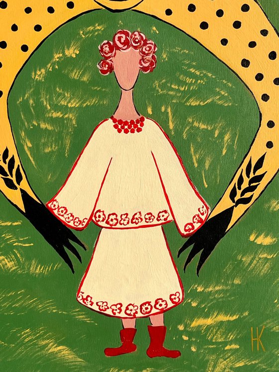 Woman Mystery Animal Painting