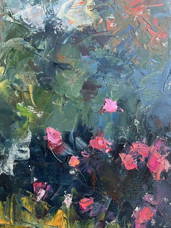 Splashes of color and flowers