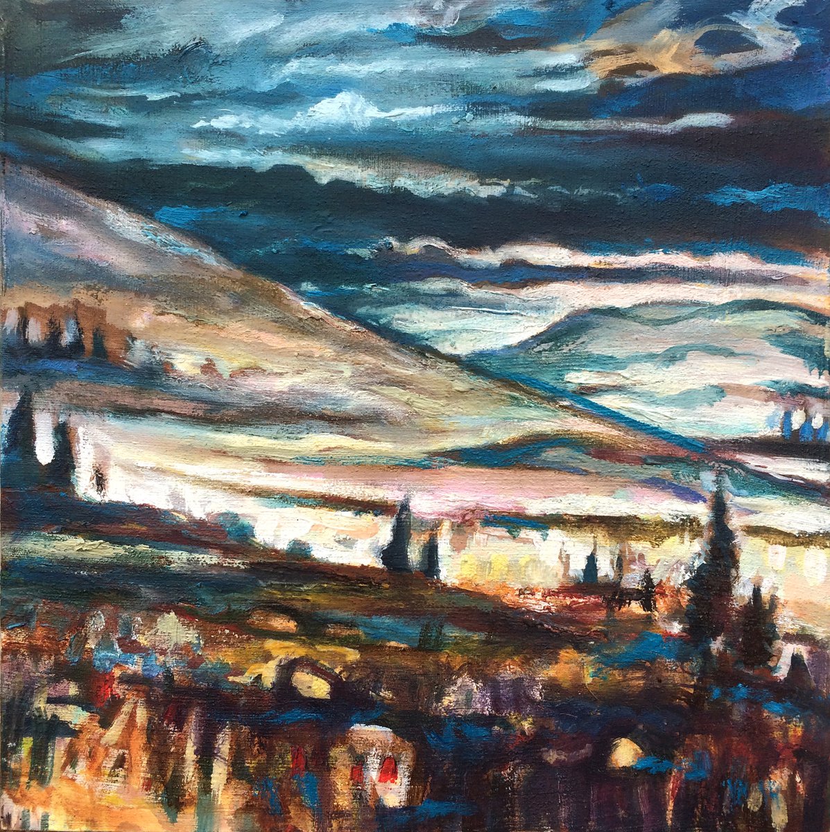 Endless Days By Guy Pickford, 12 X 12, Artwork For Sale On Artfinder