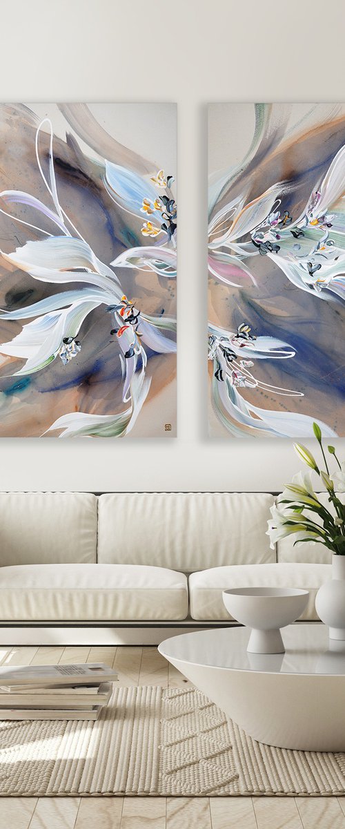 Feeling Everything Diptych by Novi Lim